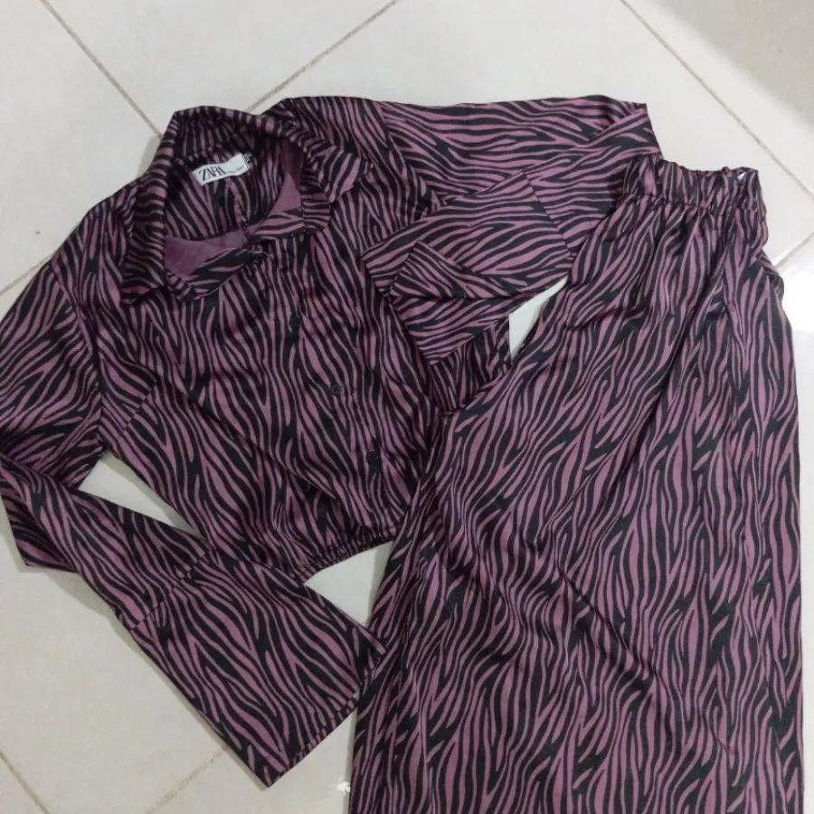 بلوز شلوار ساتن زارا