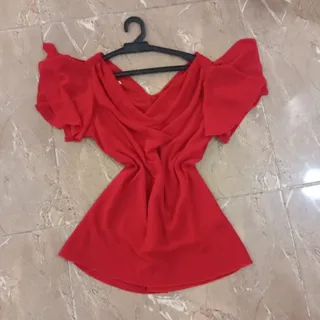 شومیز حریر یقه دراپه