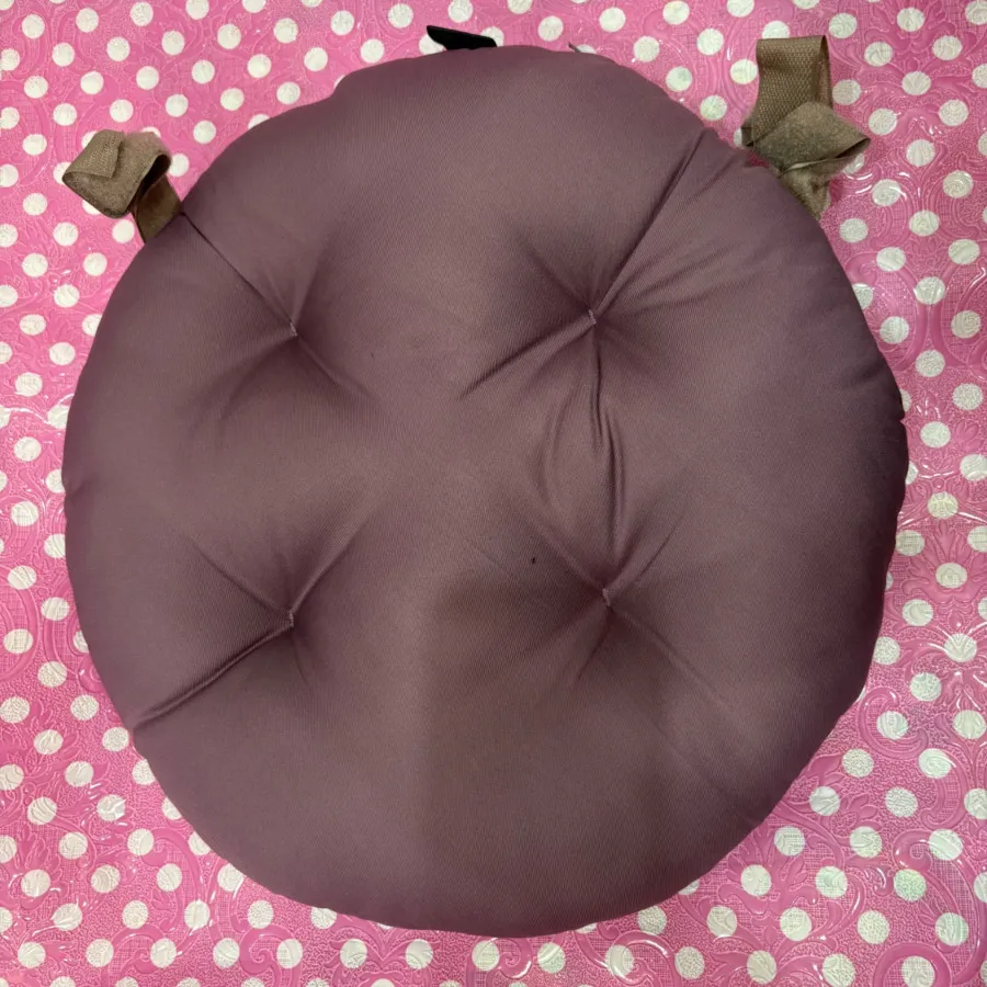 کوسن زیرنشیمنی کتان گرد