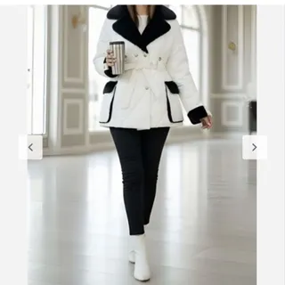 کاپشن زنانه یقه خز