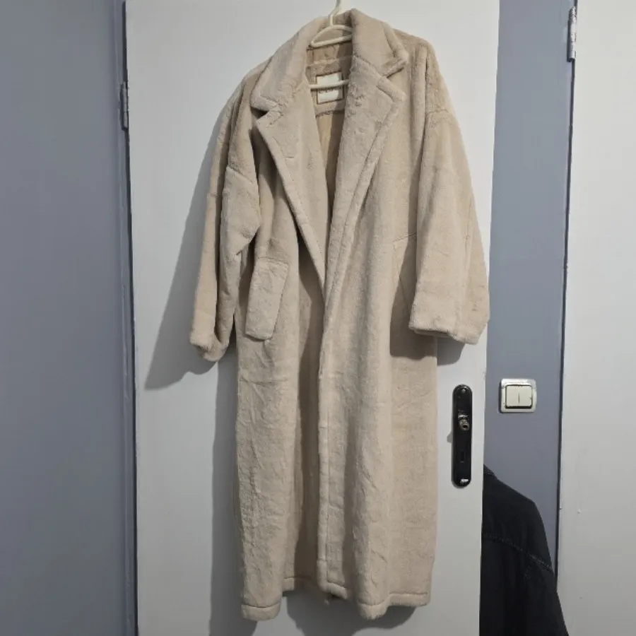 پالتو تدی کرم با آستر