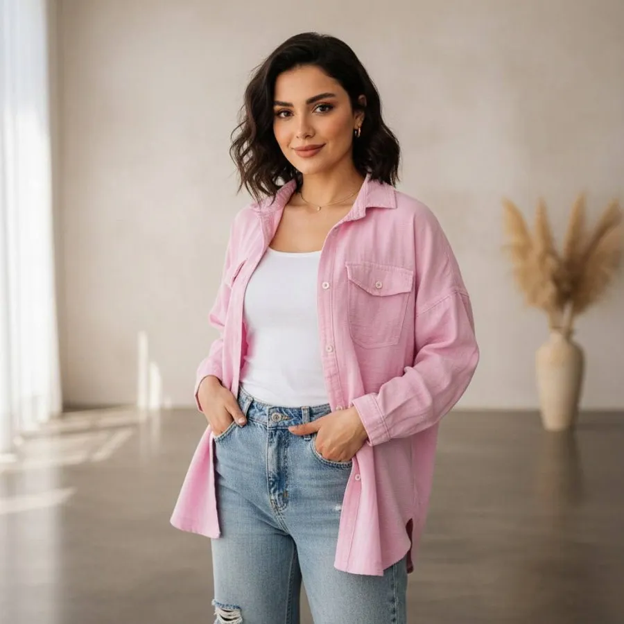 شومیز مانتویی شیک