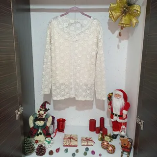 بلوز مجلسی شیری