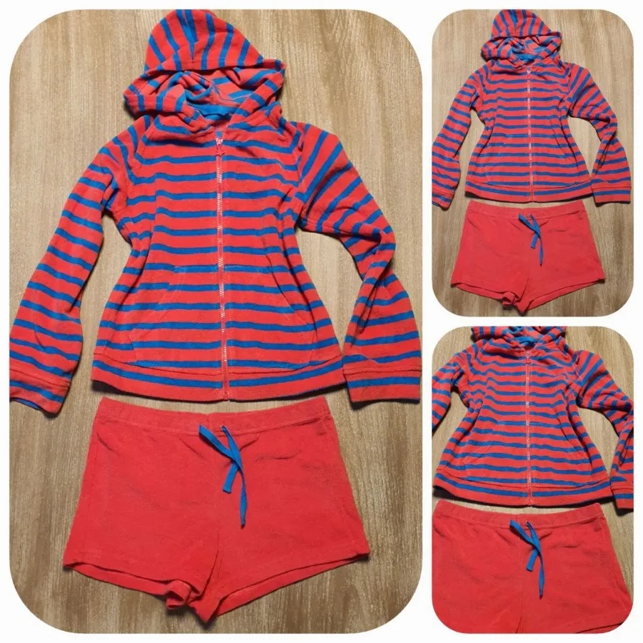 سوییشرت شلوارک حوله ای