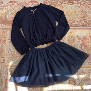 شومیز دخترانه سورمه ایی د