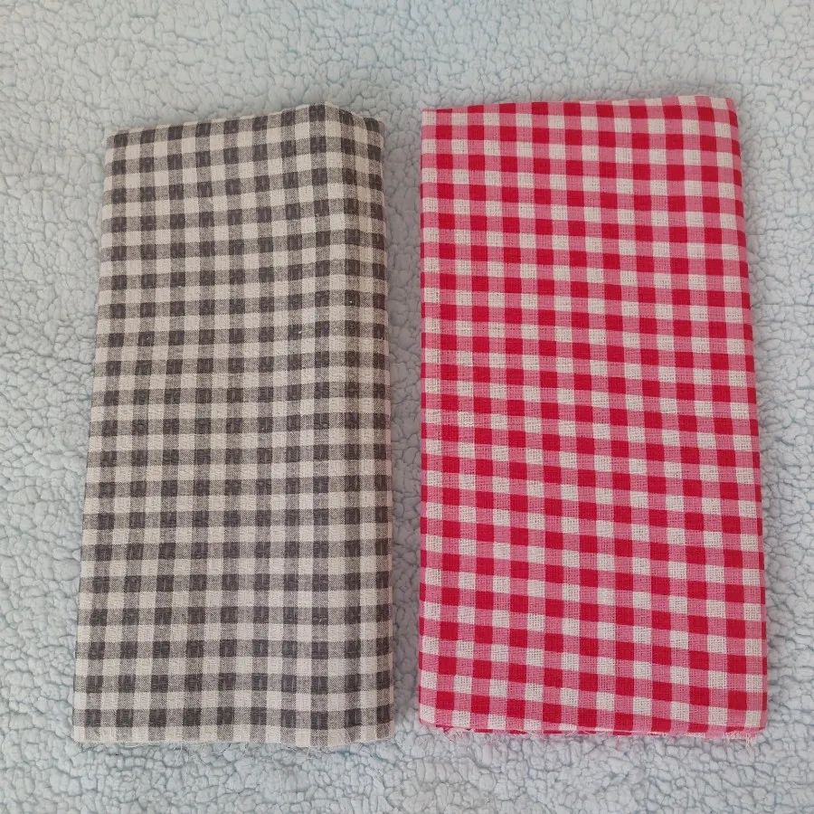 پارچه چهارخونه نخ پنبه