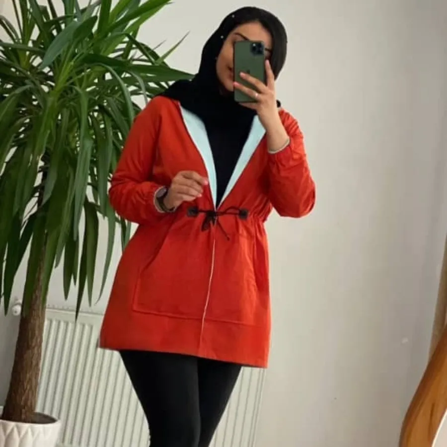 مانتو کلاه دار