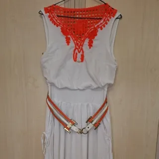 پیراهن بلند با کمربند