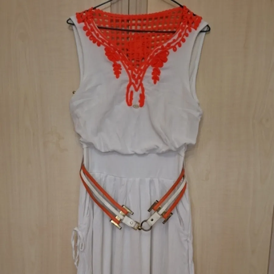 پیراهن بلند با کمربند