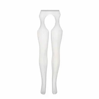 جوراب شلواری سفید نگیندار