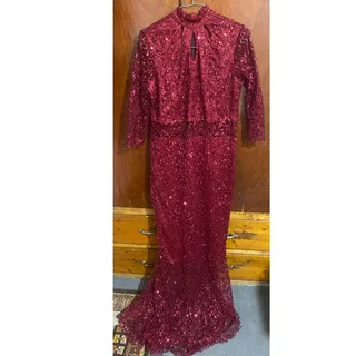 پیراهن مجلسی دانتل پولکی