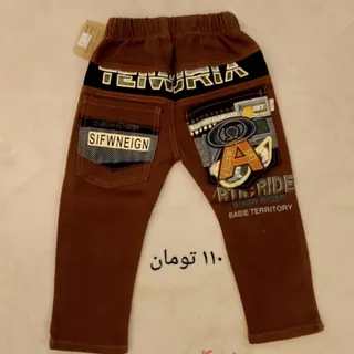 شلوار کتان پسرانه کمر کش