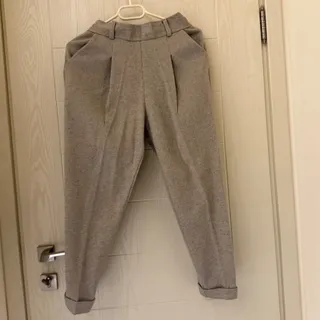 شلوار فوتر طوسی روشن