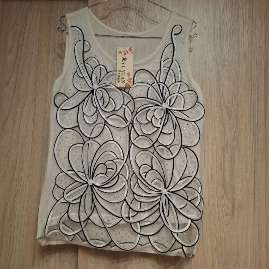 تاپ مجلسی نوار دوزی نباتی