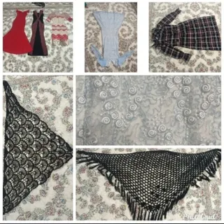 لباس مجلسی وشال بافت