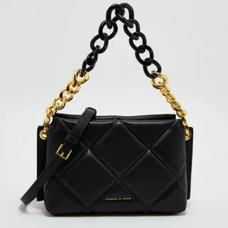 کیف برند مشکی قهوه ای