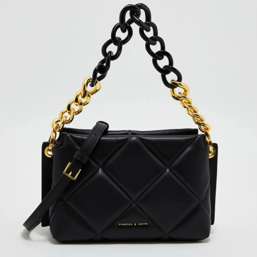 کیف برند مشکی قهوه ای