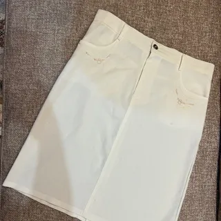 دامن کتان نخ شیری