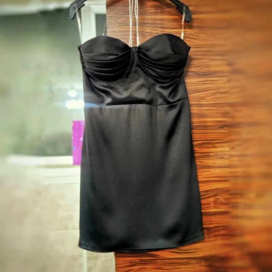 پیراهن ساتن کوتاه