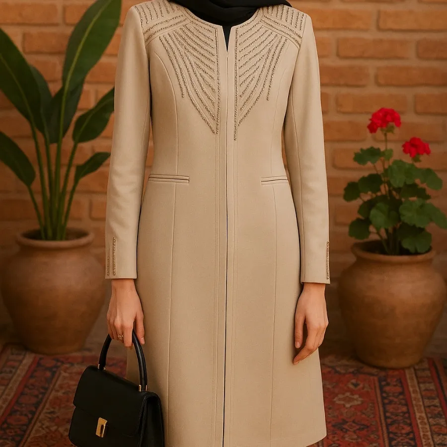 مانتو کرم مجلسی