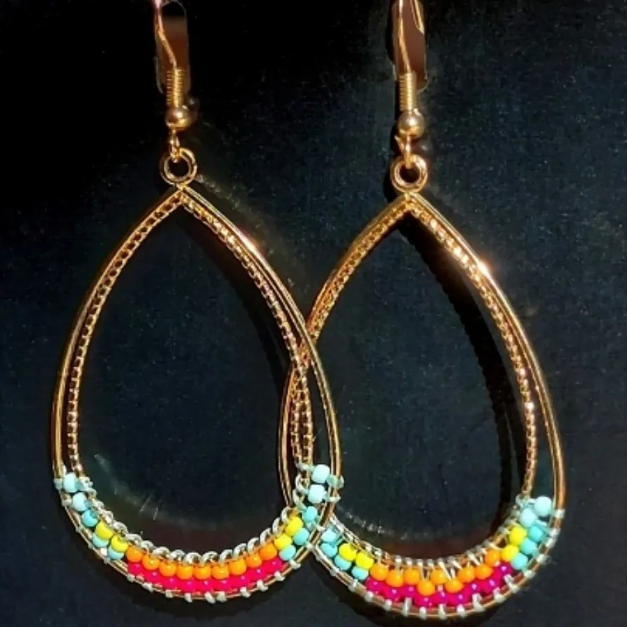 گوشواره رنگی دست ساز?