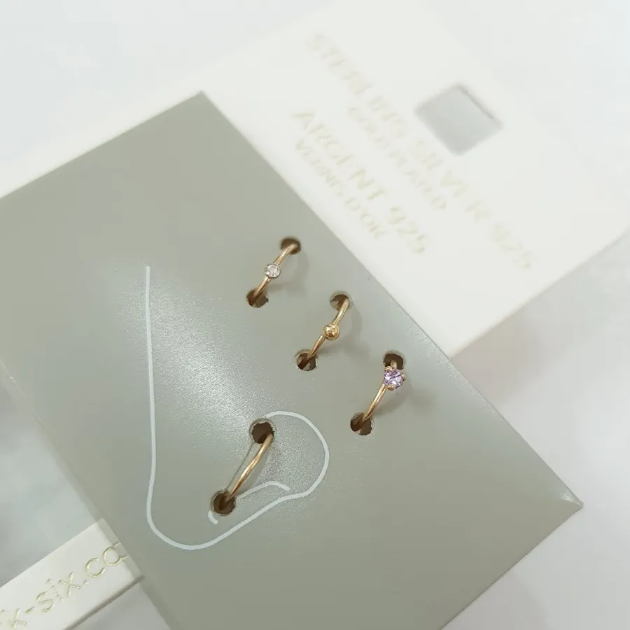 پک پیرسینگ بینی نقره 925