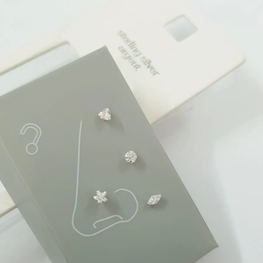 پک پیرسینگ بینی نقره 925