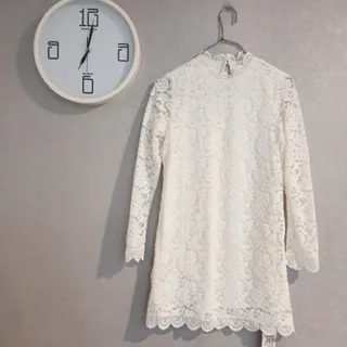 پیراهن گیپور کوتاه