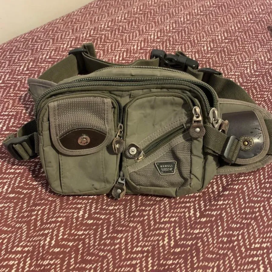 کیف کمری برزنت و چرم