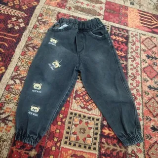 شلوار جین ذغالی بچگانه