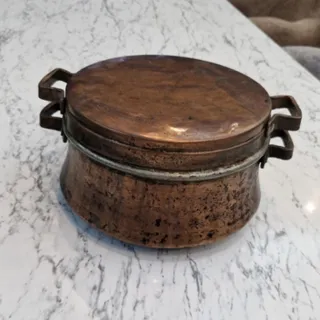 قابلمه مسی دسته دار