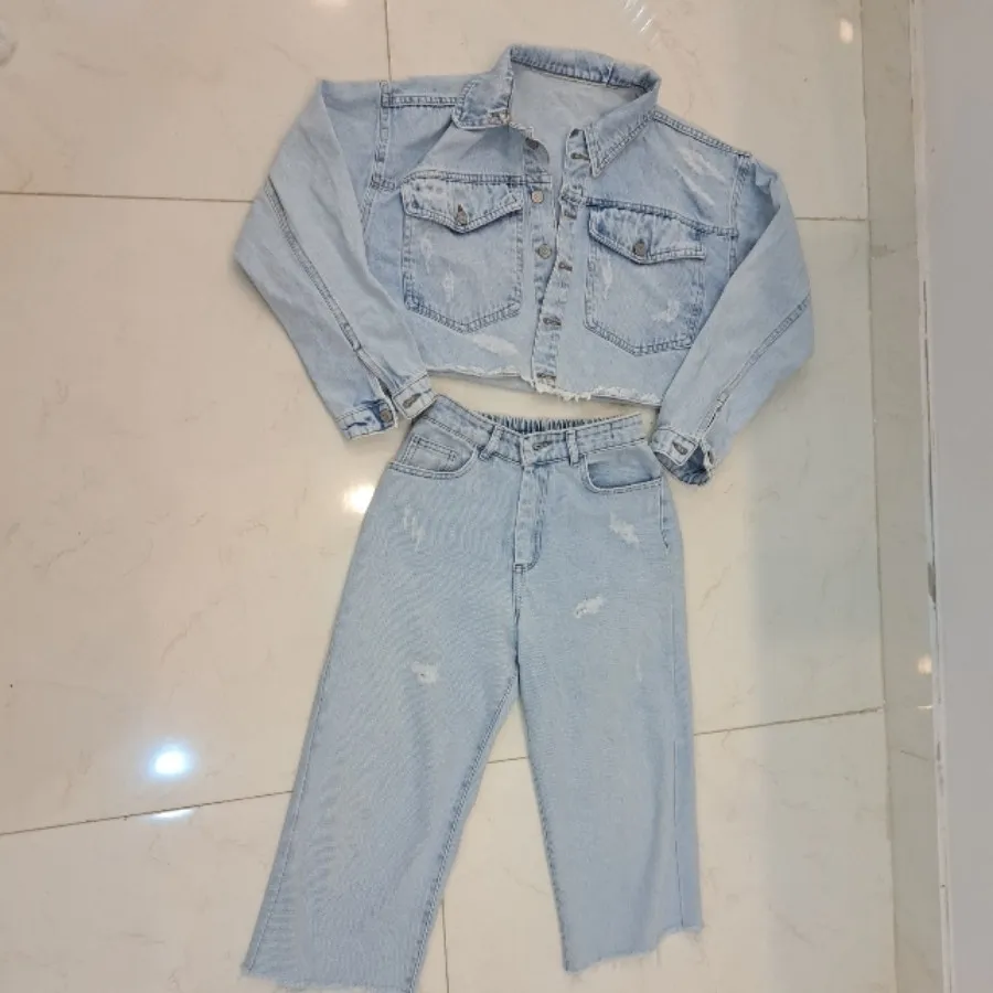 کت جین و شلوارک جین