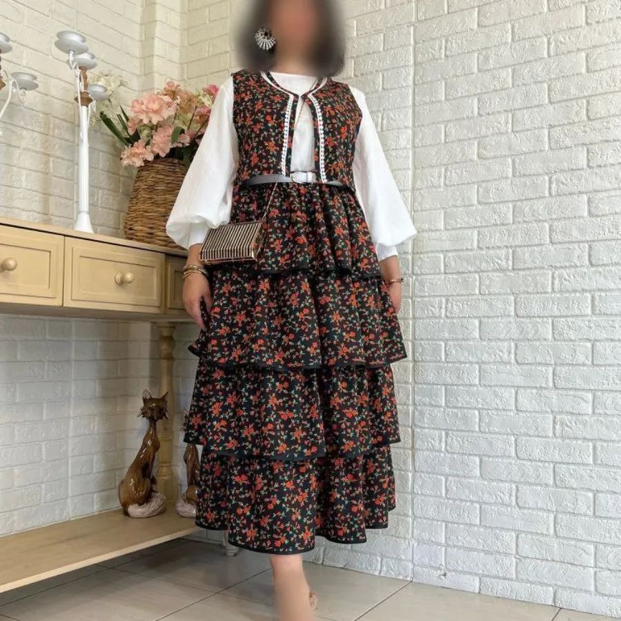 شومیز جلیقه دامن