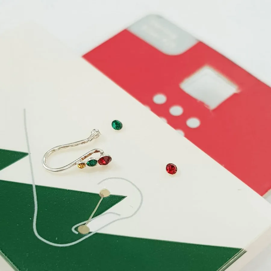 پک پیرسینگ بینی نقره 925