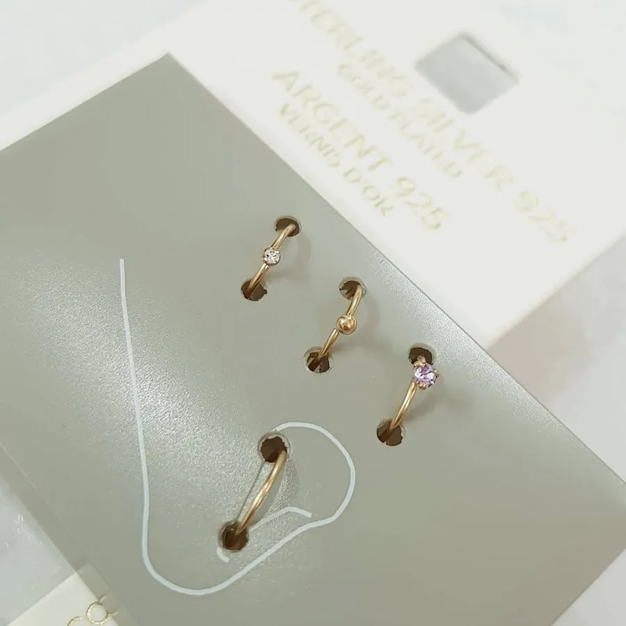 پک پیرسینگ بینی نقره 925