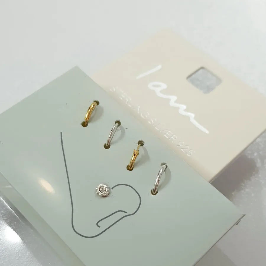 پک پیرسینگ بینی نقره 925