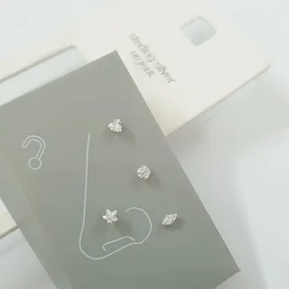 پک پیرسینگ بینی نقره 925