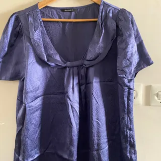 شومیز سرمه ای