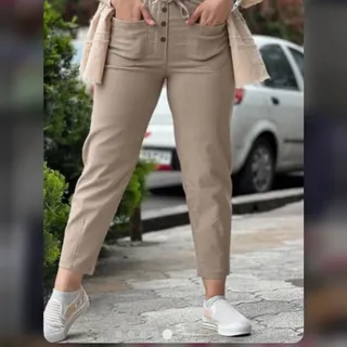 شلوار کتان مام