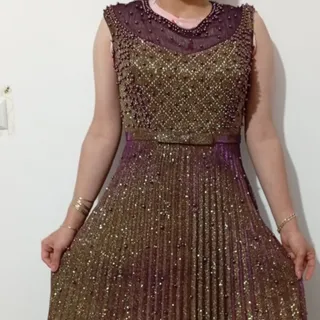 لباس مجلسی سنگ کاری شده