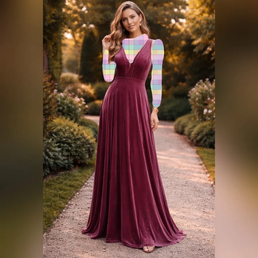 پیراهن مجلسی مخمل USA