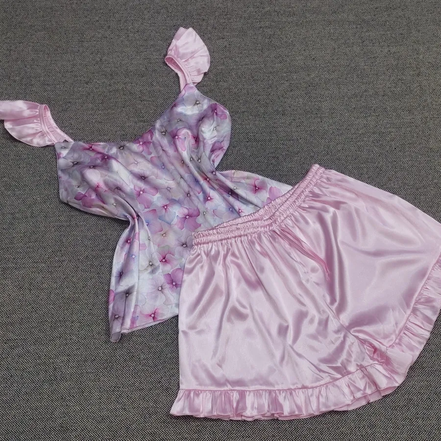 تاپ و شورتک ساتن مرلین