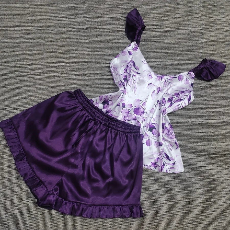 تاپ و شورتک ساتن مرلین