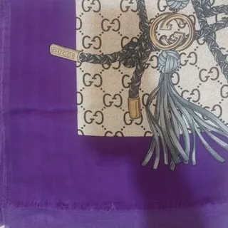 روسری قواره دار گوچی بنفش
