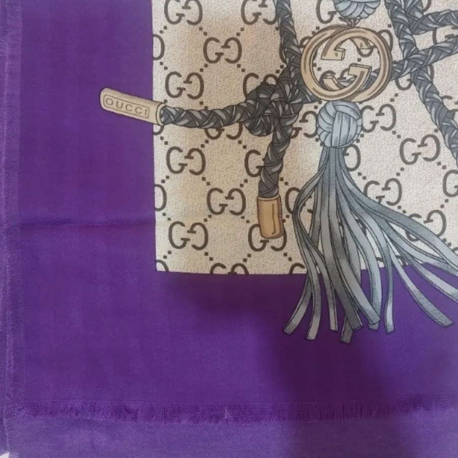 روسری قواره دار گوچی بنفش