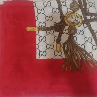 روسری قواره دار گوچی قرمز