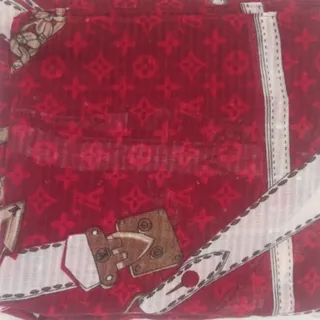 شال لویی ویتون زرشکی