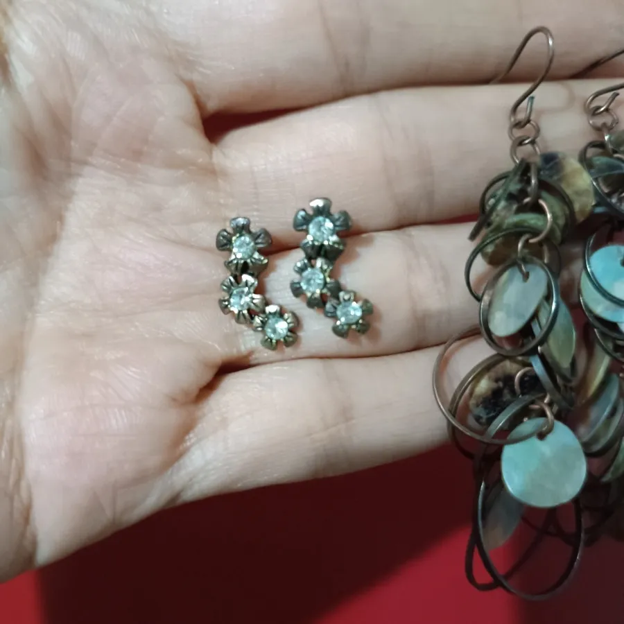 گوشواره مس و صدف