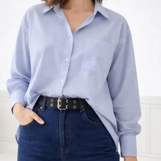 شومیز ابی راه راه ترند