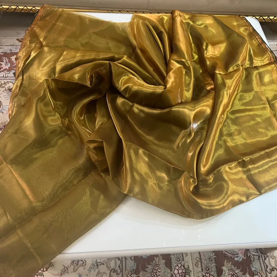 پارچه شاین طلایی برنزی